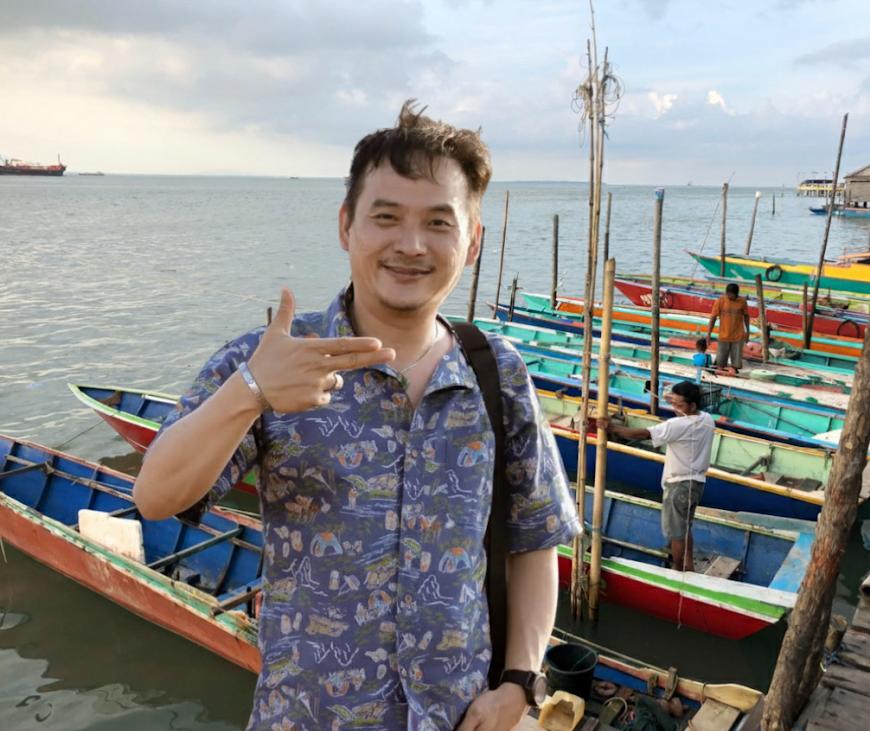 SENANG: Abu Suwandi Ketua Komisi ll DPRD Kotabaru.
