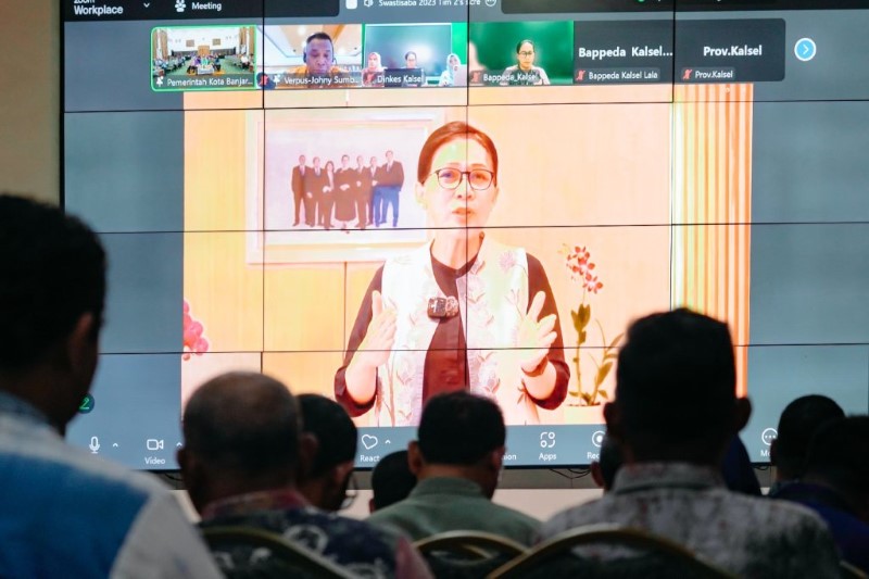 KOTA SEHAT: Verifikasi Lanjutan Kabupaten/Kota Sehat (KKS) Tingkat Nasional Tahun 2025 secara daring melalui Zoom Meeting pada Kamis (21/8) siang.