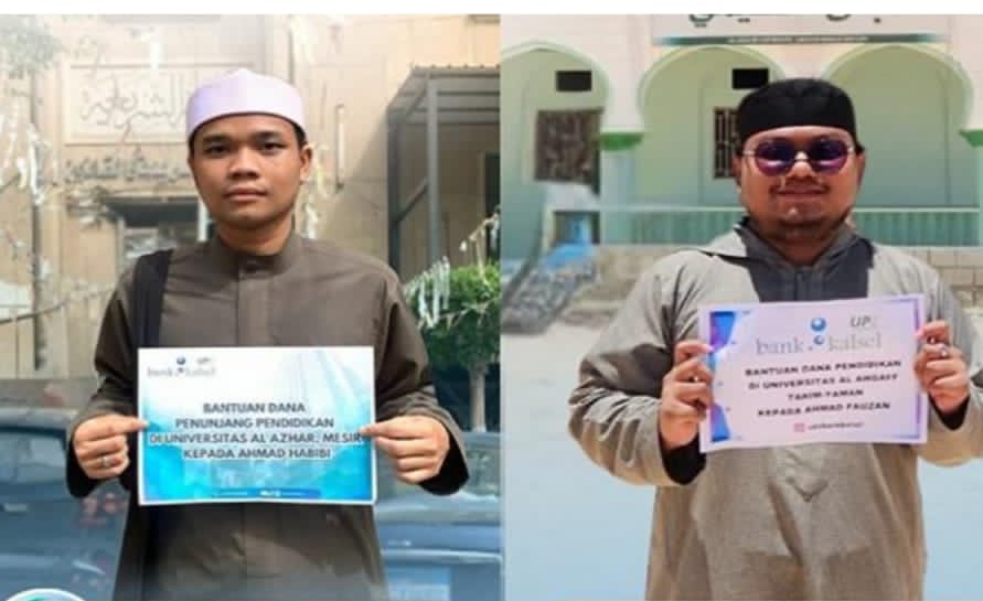 PENDIDIKAN:Dua mahasiswa Al Azhar, Kairo asal Banua. Yakni, Ahmad Habibi dari Banjarmasin dan Muhammad Fauzan dari Kabupaten Hulu Sungai Tengah.