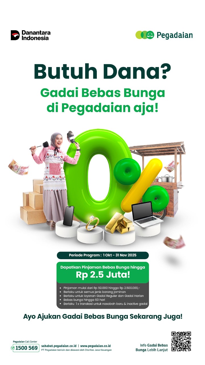 PROGRAM: PT Pegadaian luncurkan Gadai Peduli Fase 12: Bebas Bunga Hingga 60 Hari di Bulan Inklusi Keuangan 2025