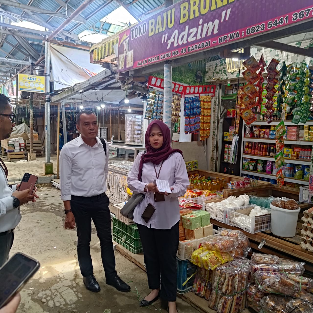 BLUSUKAN:Bank Kalsel perkuat sektor UMKM dengan grebek Pasar di Barabai.