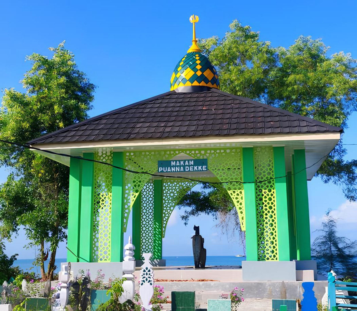 TOKOH PAGATAN: Kubah Puanna Dekke di Desa Kampung Baru, Kecamatan Kusan Hilir, Kabupaten Tanah Bumbu.