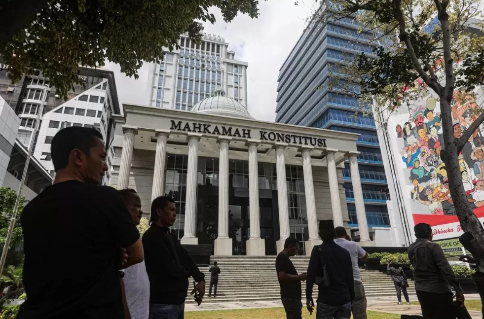 MK: Gedung Mahkamah Konstitusi di Jakarta Pusat.