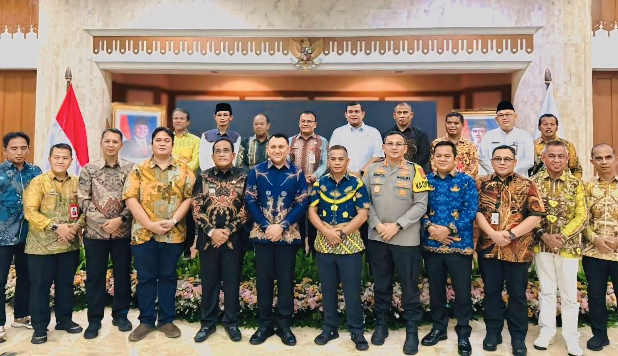KUNKER: Bupati HSU, H Sahrujani bersama Forkopimda melakukan kunjungan kerja ke Kantor Wali Kota Jakarta Utara untuk memperkuat koordinasi dan kerja sama antardaerah.