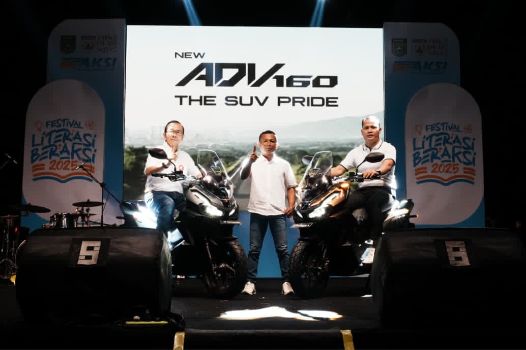HADIR:Ke&shy;giatan Regional Public Launching (RPL) New Honda ADV160 &ldquo;The SUV Pride&rdquo;, yang digelar di Halaman Ban&shy;dara Internasional Bersujud Tanah Bumbu, Batulicin.