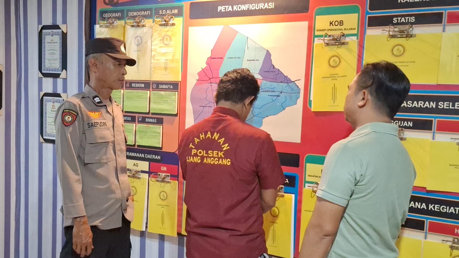 DITANGKAP: Pelaku penganiayaan berhasil ditangkap pihak kepolisian.