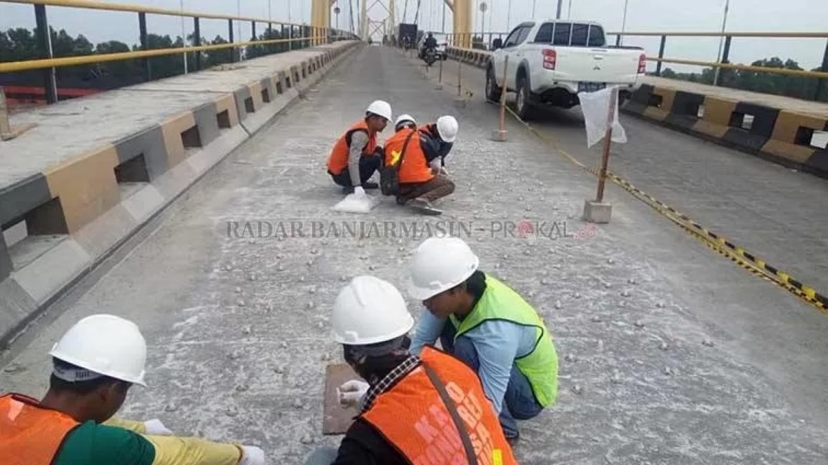 PERBAIKAN: Selama tiga hari, Jembatan Barito di Kabupaten Barito Kuala akan ditutup karena akan diperbaiki oleh BPJN Kalsel. (Dokumen)