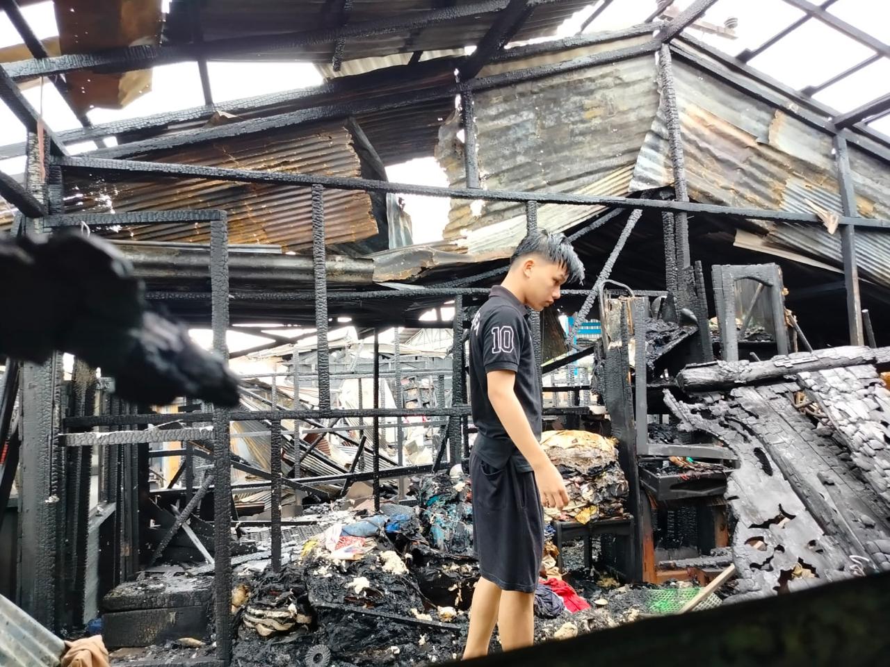 LOKASI KEBAKARAN: Disdamkarmat Kota Banjarmasin berharap seluruh relawan BPK menerapkan standar keselamatan agar nyawa sendiri tidak melayang.
