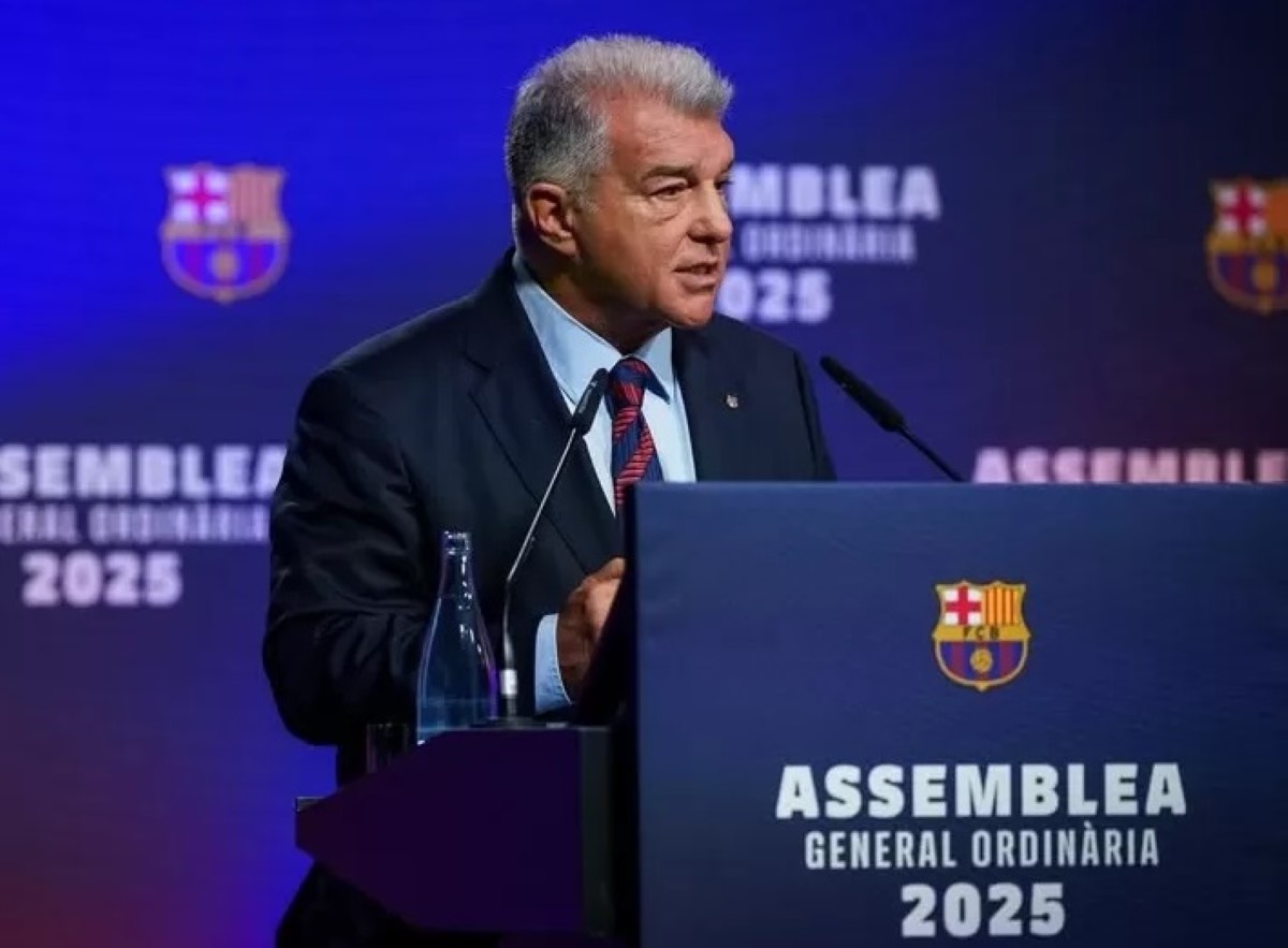 PRESIDEN: Joan Laporta, presiden klub Barcelona.