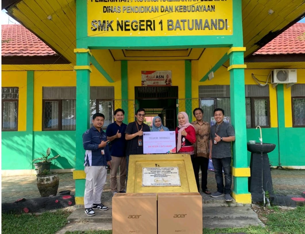 SINERGI:TelDa Tanjung Tabalong Perkuat Sinergi Digital dengan SMKN 1 Batumandi.