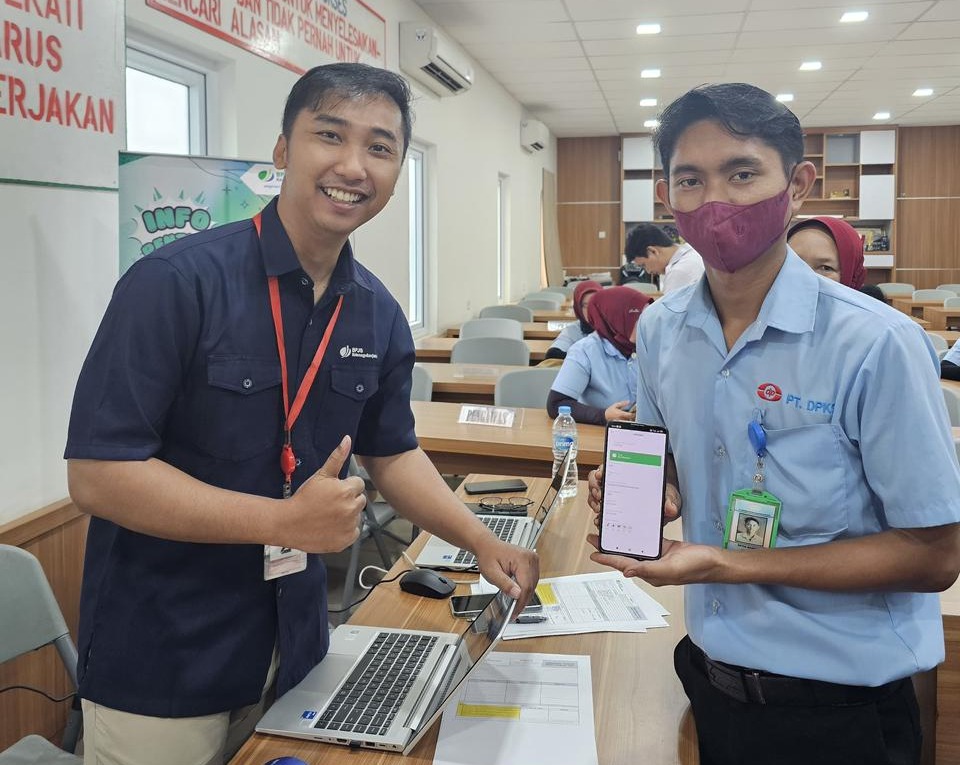 APLIKASI:BPJS Ketenagakerjaan imbau peserta manfaatkan aplikasi JMO untuk kemudahan layanan.