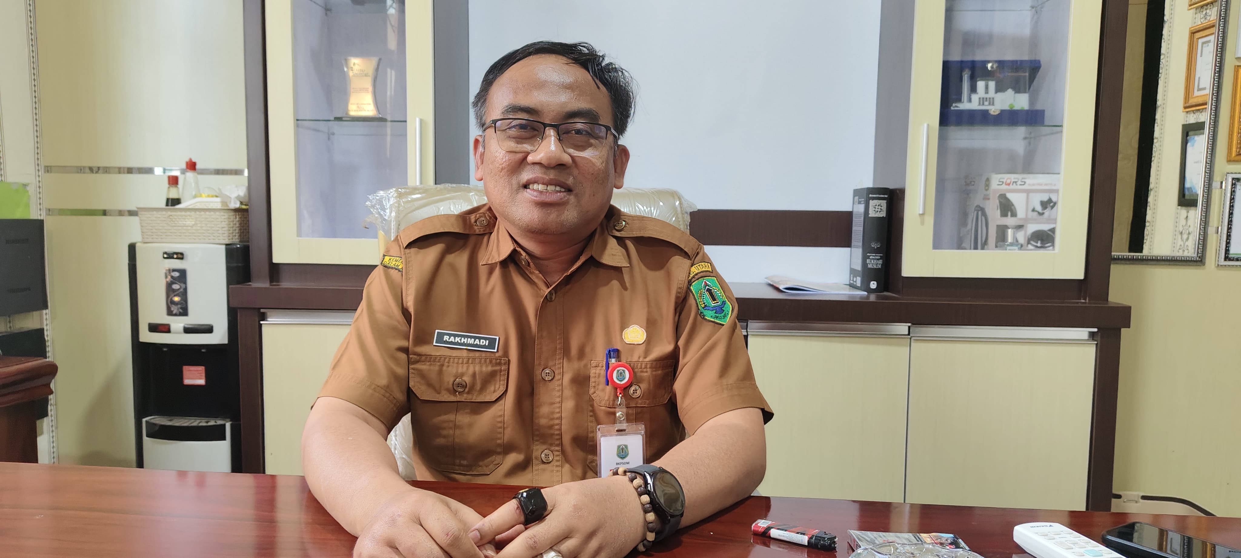 SUMBER: Kepala BPKSDM HSU Rakhmadi Permana. (Foto: M.Akbar)