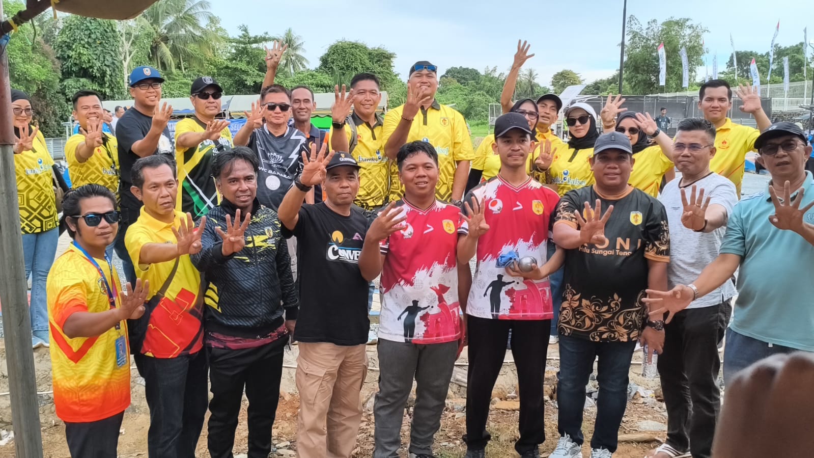BANGGA: Cabor Petanque HST Raih 4 Medali Emas di Porprov Kalsel 2025. (KONI HST untuk Radar Banjarmasin).