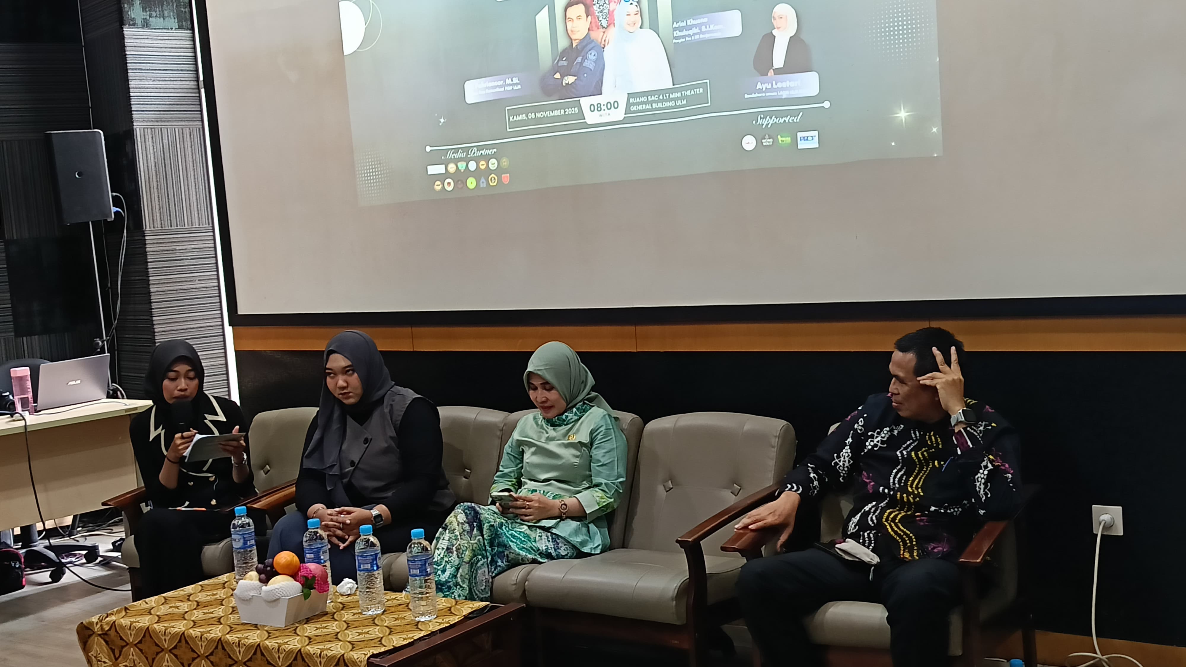 LITERASI DIGITAL: LA2M ULM Banjarmasin menggelar seminar di Mini Theater General Building ULM, Kamis (6/11/2025).