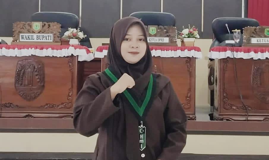 Ketua Himpunan Mahasiswa Islam (HMI) Cabang Amuntai, Nor Azqia Rahman.