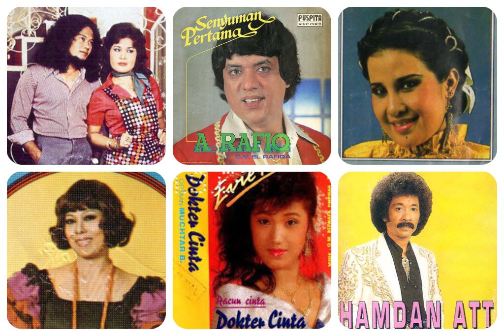 BIKIN PENASARAN: Gambaran para penyanyi yang lagu dan gayanya diikuti peserta lomba.