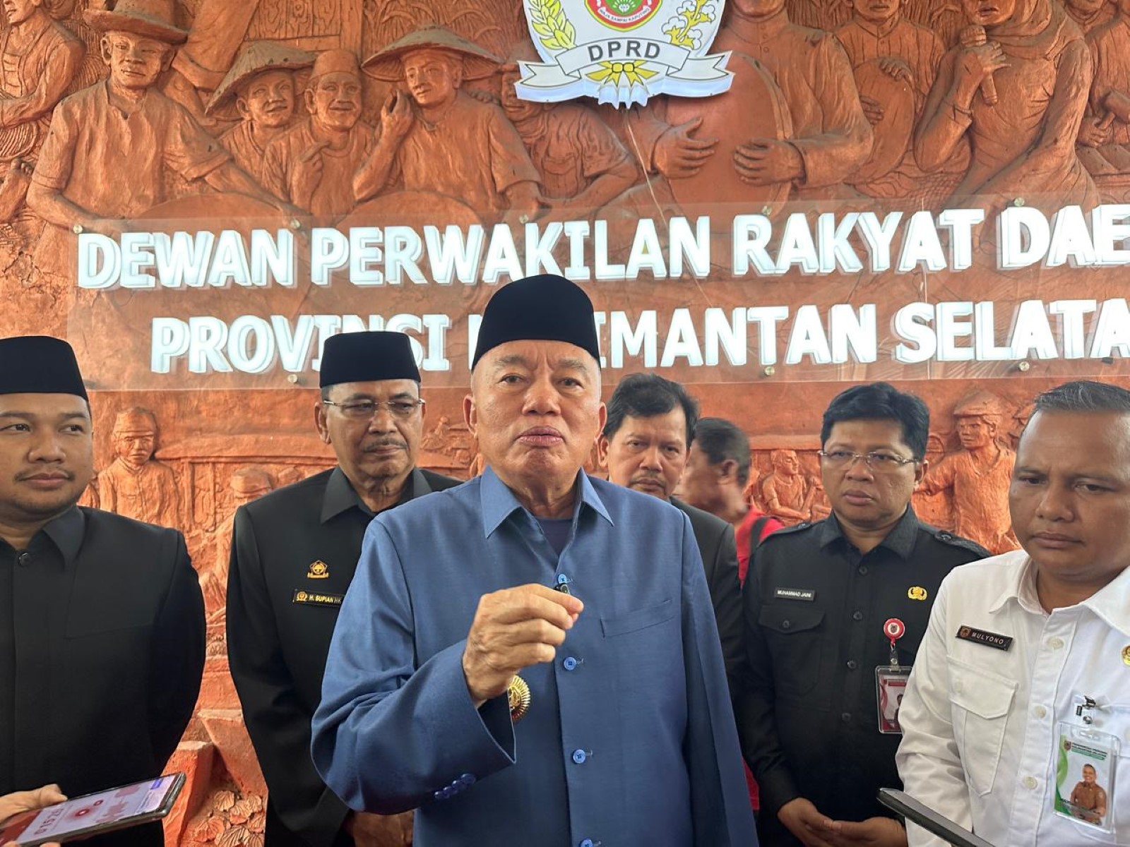 TEGAS: Gubernur Kalsel, Muhidin mewanti-wanti kepala dinas agar memaksimalkan anggaran.