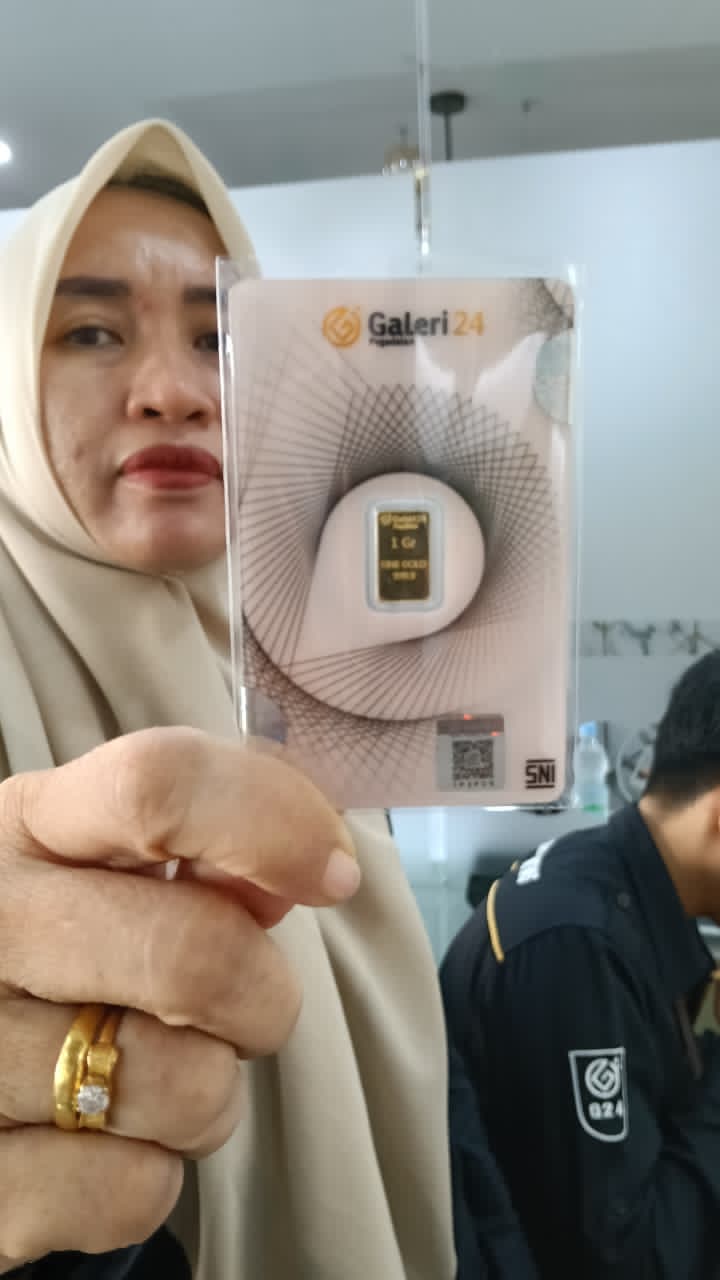DIMINATI KONSUMEN: Emas di Galery 24 bisa dibeli dengan cara dicicil.