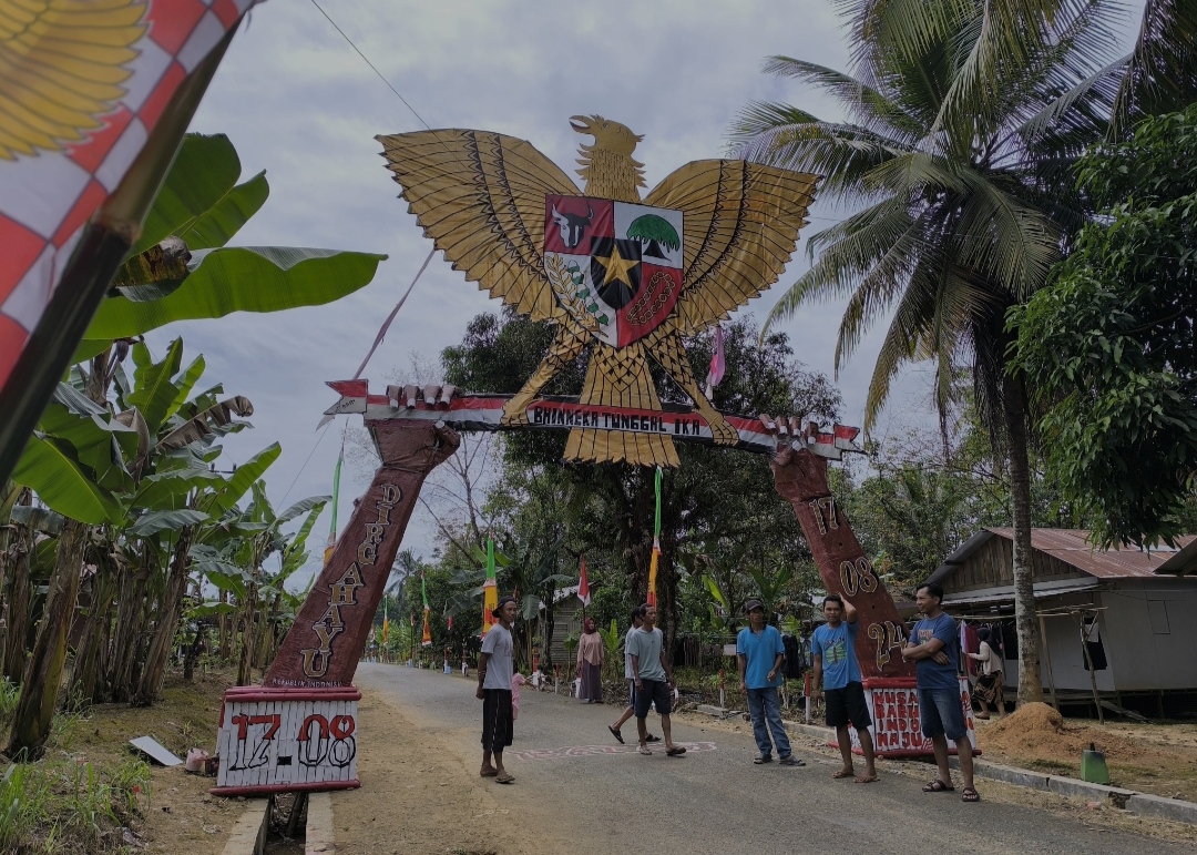 BERGABUNG: Desa Sumber Rezeky, salah satu desa di Balangan yang akan bergabung dengan Desa Wonorejo.