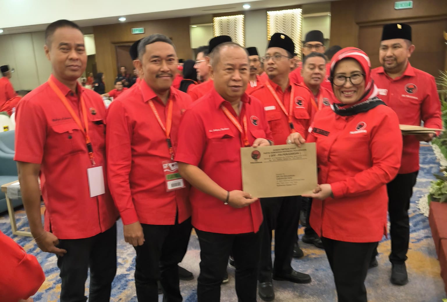 KEMBALI TERPILIH: Midpay Syahbani yang juga sebagai Wakil Ketua DPRD Tapin kembali terpilih sebagai Ketua DPC PDIP Tapin. Foto PDIP Tapin for Radar Banjarmasin