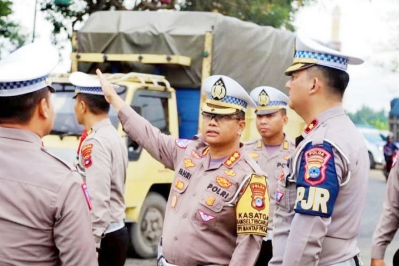 ATUR JALAN: Selama dua pekan, Polda Kalsel akan menggelar operasi zebra.