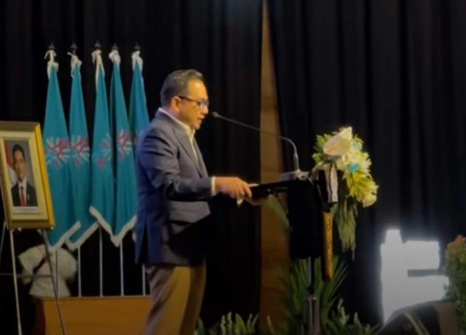 KOMITMEN: Anggota Komisi II DPR RI, M. Rifqinizamy Karsayuda tegasnya komitmen perkuat profesionalisme ASN di Rakornas Kepegawaian 2025