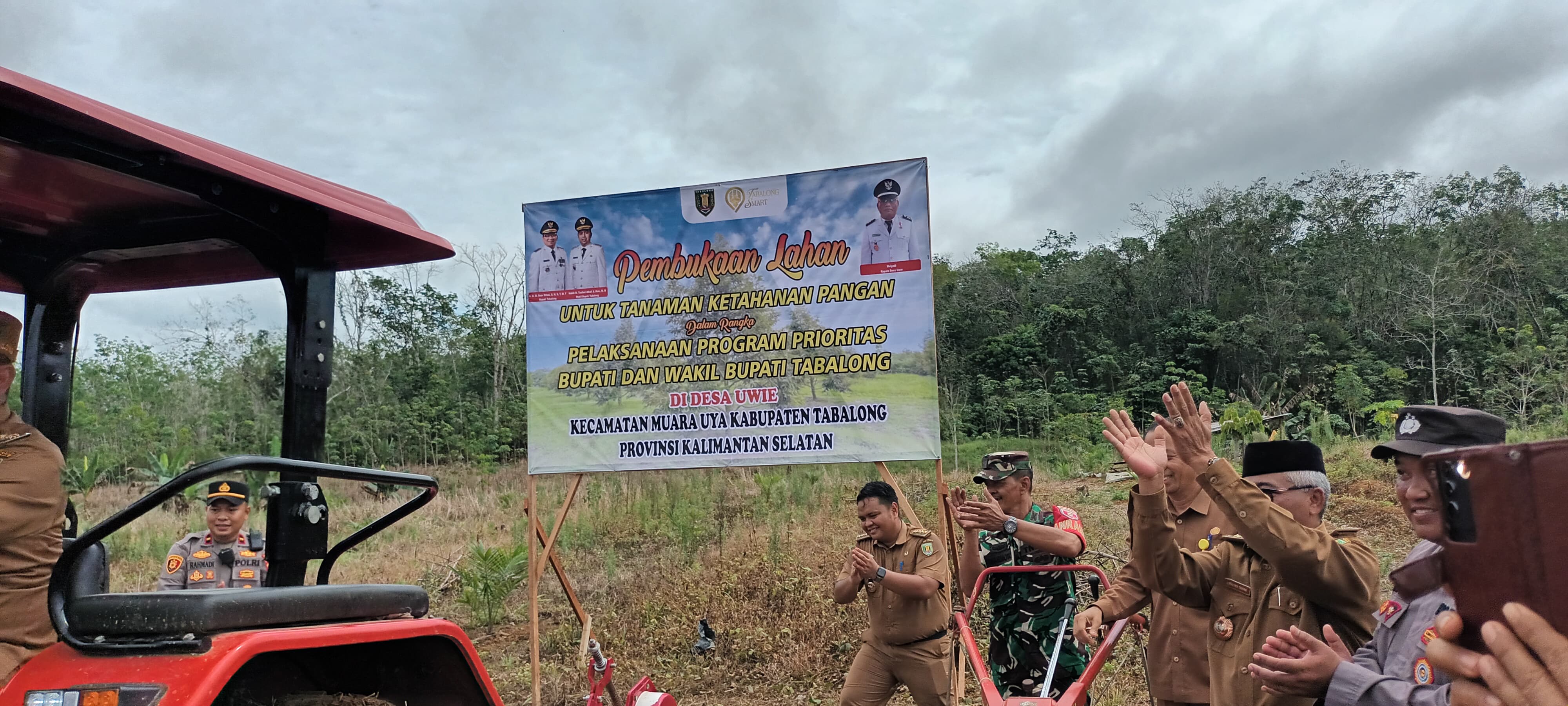 KETAHANAN PANGAN: Salah satu program Pemerintah Desa Uwie Kecamatan Muara Uya Kabupaten Tabalong yang pemenuhan kebutuhan pangan di desa.