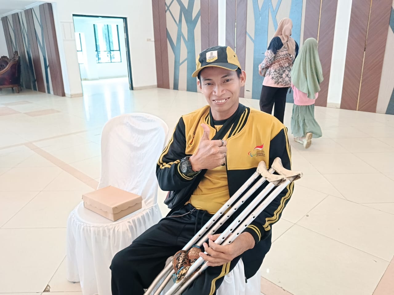 ATLET: Alfianoor, atlet disabilitas Banjarbaru yang mengikuti Pekan Paralympic Provinsi (Peparprov) V 2025 di Tanah Laut.