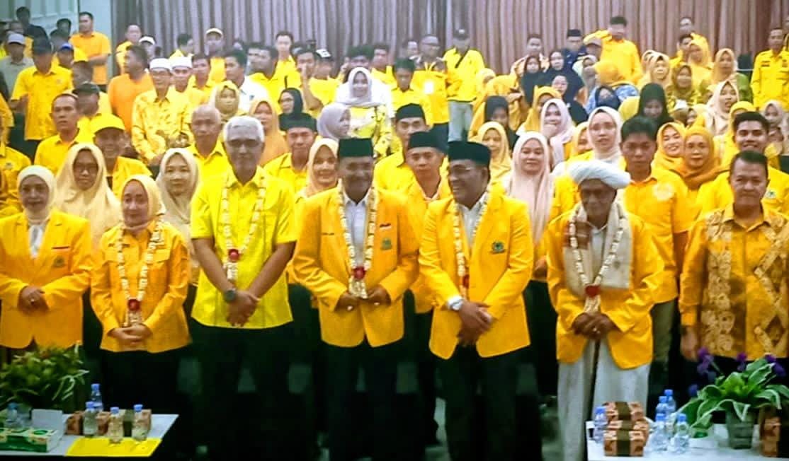 ORGANISASI:H Sahrujani kembali terpilih sebagai Ketua Partai Golkar Kabupaten HSU dalam Musda Golkar yang berlangsung di Hotel Minosa Resort Amuntai, Sabtu (21/11/2025).
