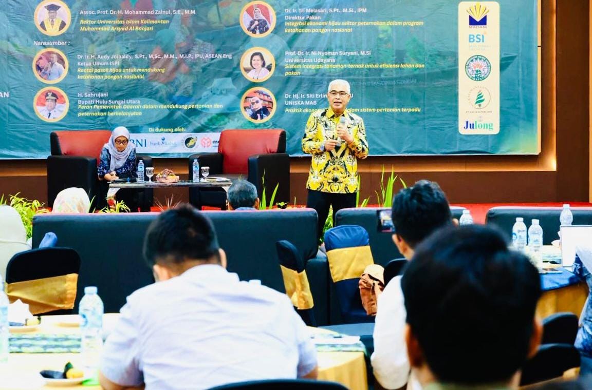 SEMINAR: Wakil Bupati Hulu Sungai Utara (HSU), Hero Setiawan atau Iwan Alabio jadi pembicara utama pada seminar nasional di UNISKA Kalimantan Selatan.