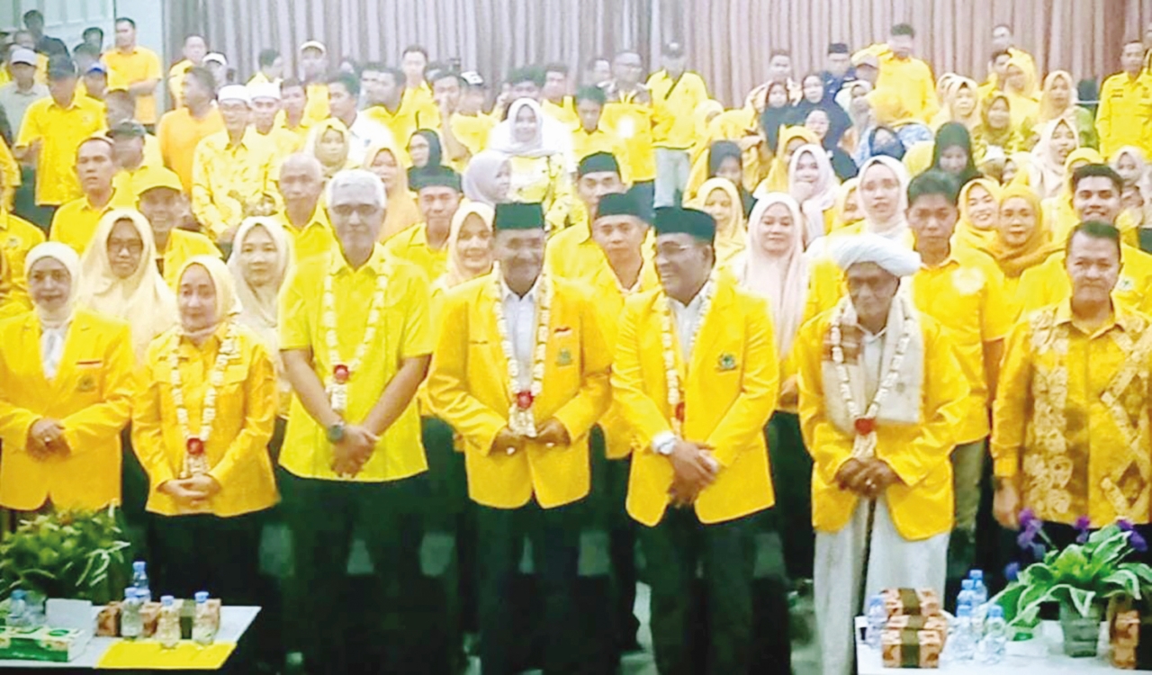 HASIL MUSDA: Sahrujani kembali terpilih sebagai Ketua DPD Golkar HSU.