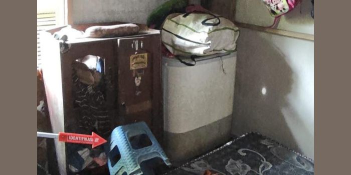 BUNUH DIRI: Polres HSS telah melakukan identifikasi di lokasi kejadian bunuh diri.