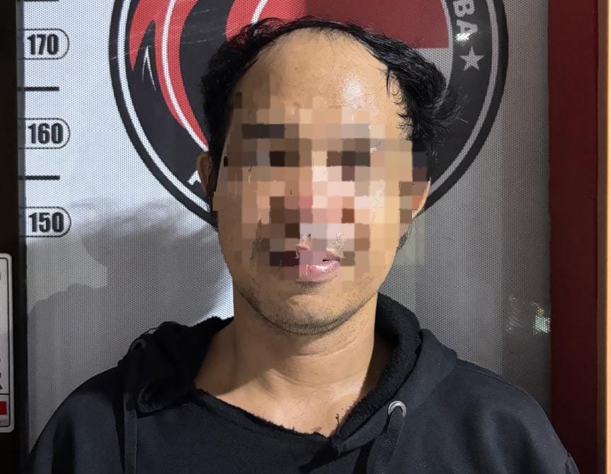 HS : Diduga pengedar sabu yang usai direhabilitasi kambuh lagi.  (Foto : Polres Tabalong untuk Radar Banjarmasin)