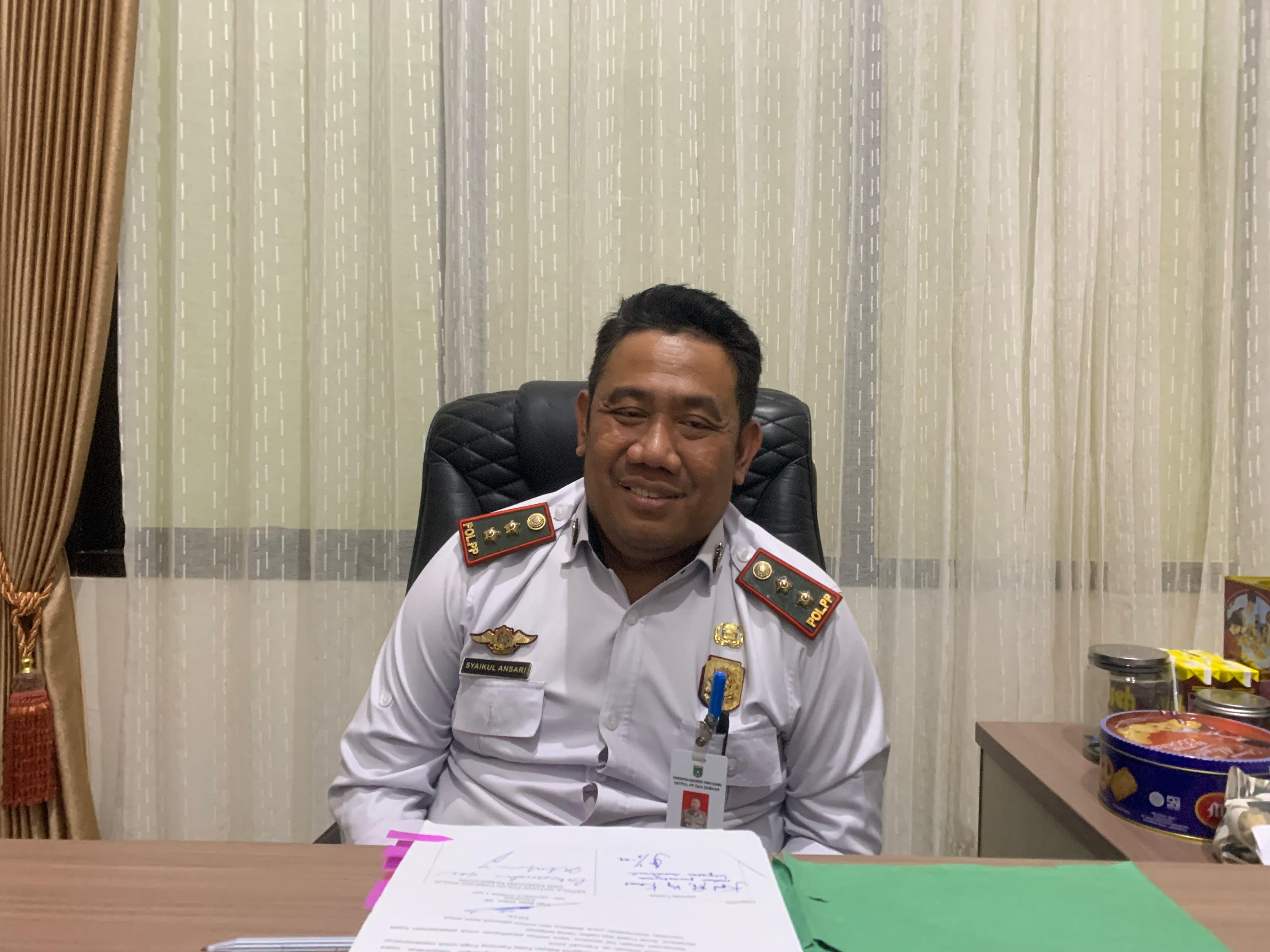 Kepala Satpol PP dan Damkar Kabupaten Tanah Bumbu Syaikul Ansari. (Foto: Zulqarnain/Radar Banjarmasin)