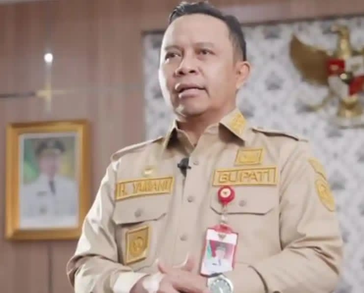 TESTIMONI: Bupati Kabupaten Tapin, Yamani S Ak MM mengajak masyarakat untuk menjadikan Bank Kalsel mitra usaha.