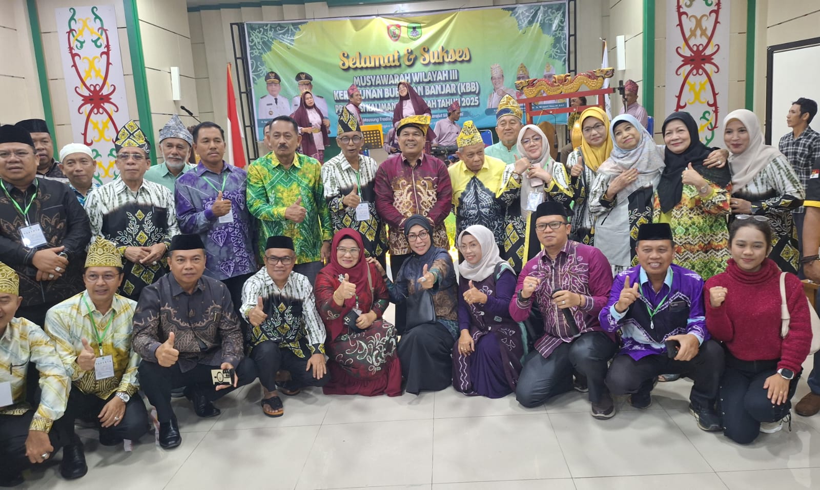Peserta Musyawarah Wilayah Kerukunan Keluarga Banjar di Palangka Raya
