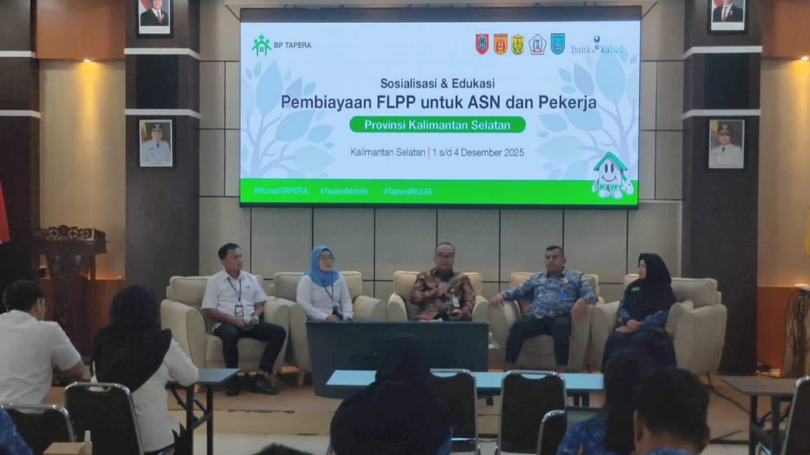 RUMAH : Sosialisasi dan edukasi pembiayaan rumah yang digelar Badan Kepegawaian Daerah (BKD) Provinsi Kalsel, Senin (1/12/2025).
