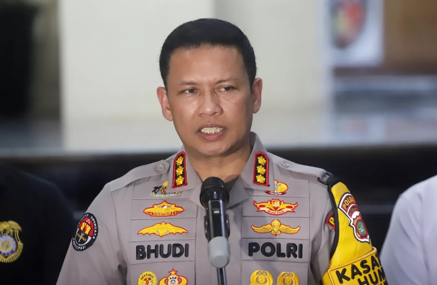 KONFERENSI PERS: Kabid Humas Polda Metro Jaya Kombes Pol Budi Hermanto.