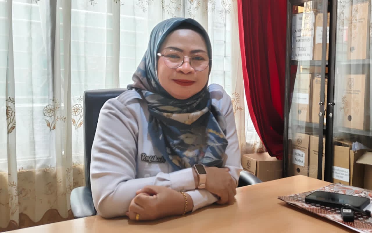 Kabid Perpustakaan Kabupaten HSU, Rafikah.Foto:M Akbar/Radar Banjarmasin