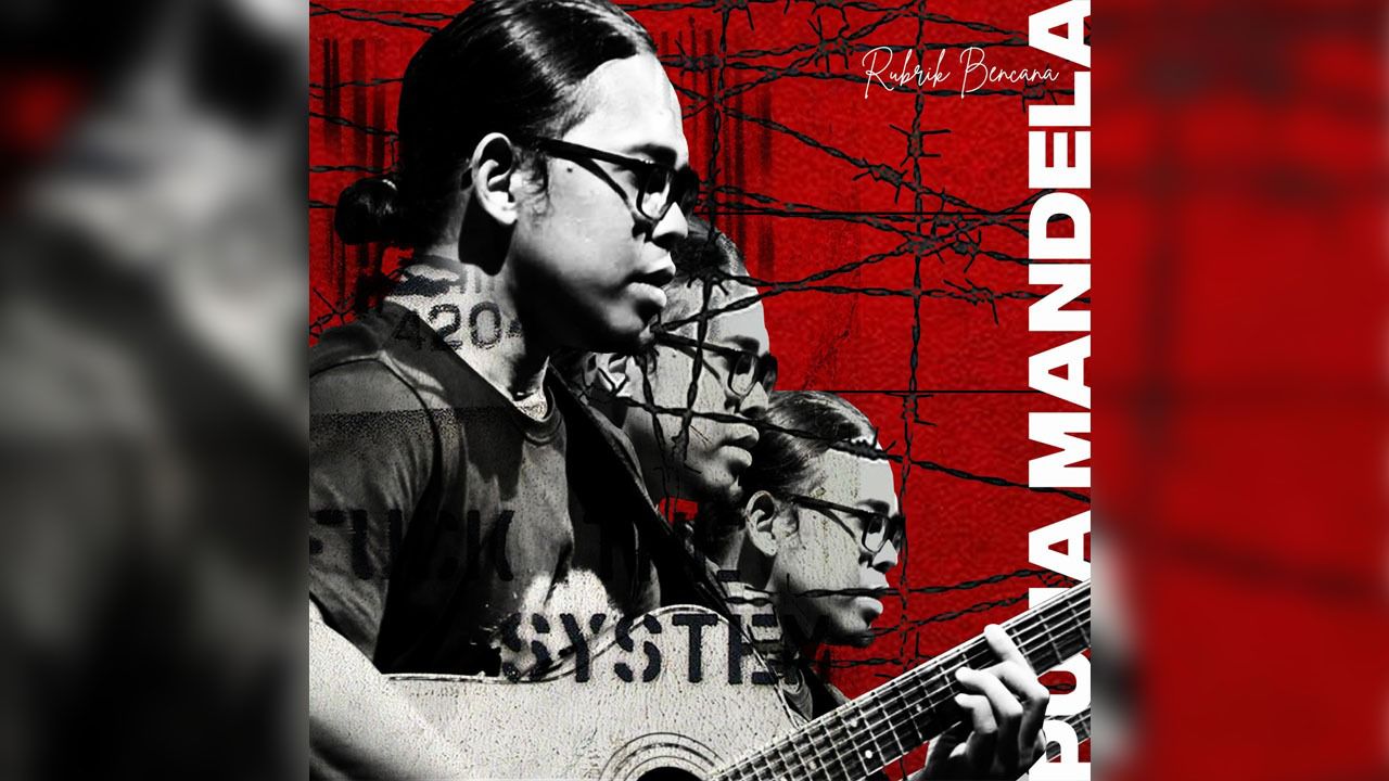 RILIS ULANG: Artwork single Rubrik Bencana karya Richy Petroza, vokalis Primitive Monkey Noose. (Foto: Puja Mandela untuk Radar Banjarmasin)