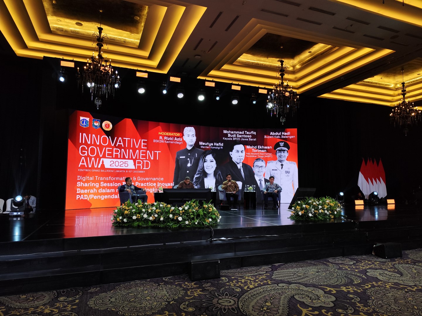 FORUM INTERNASIONAL: Pemaparan Kepala Bapperida Balangan, H Rakhmadi Yusni, pada Seminar Internasional IGA 2025 di Jakarta.
