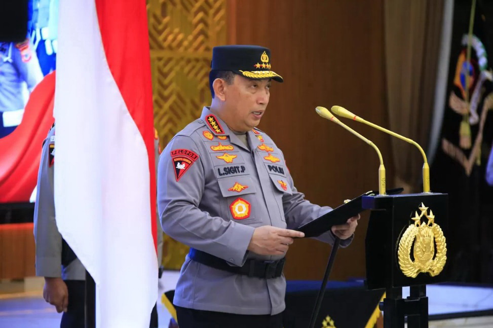 BINTANG 4: Kapolri Jenderal Polisi Listyo Sigit Prabowo meneken Peraturan Kapolri terbaru yang mengatur penugasan anggota Polri di luar organisasi kepolisian.
