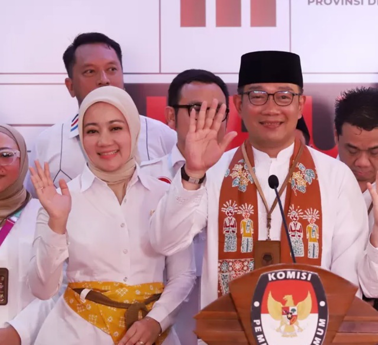 PASANGAN POLITISI: Ridwan Kamil dan istrinya Atalia Praratya.