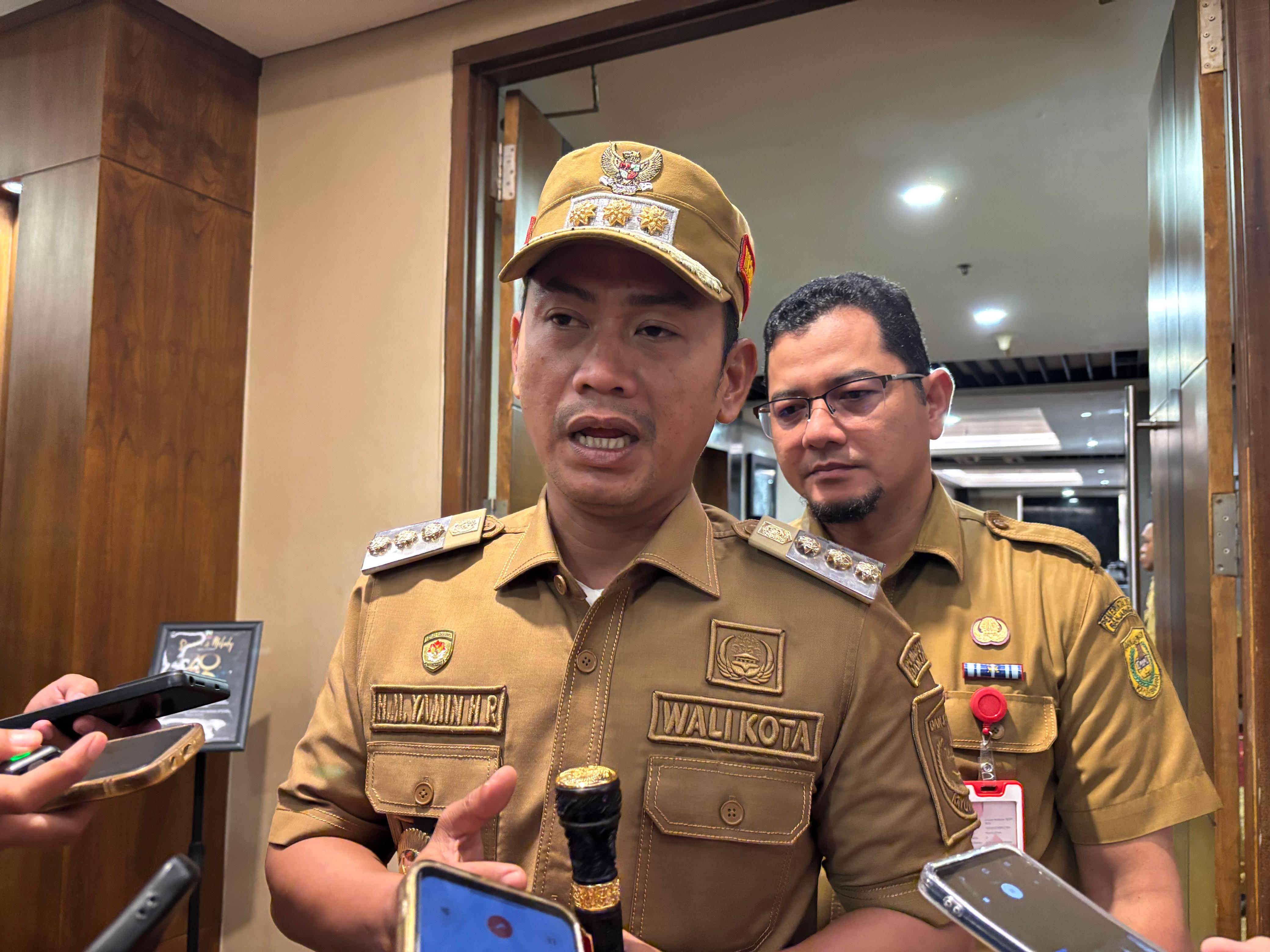 PENOLAKAN: Walikota Banjarmasin, M Yamin HR mengungkapkan masih terdapat gelombang penolakan pembangunan TPS3R.