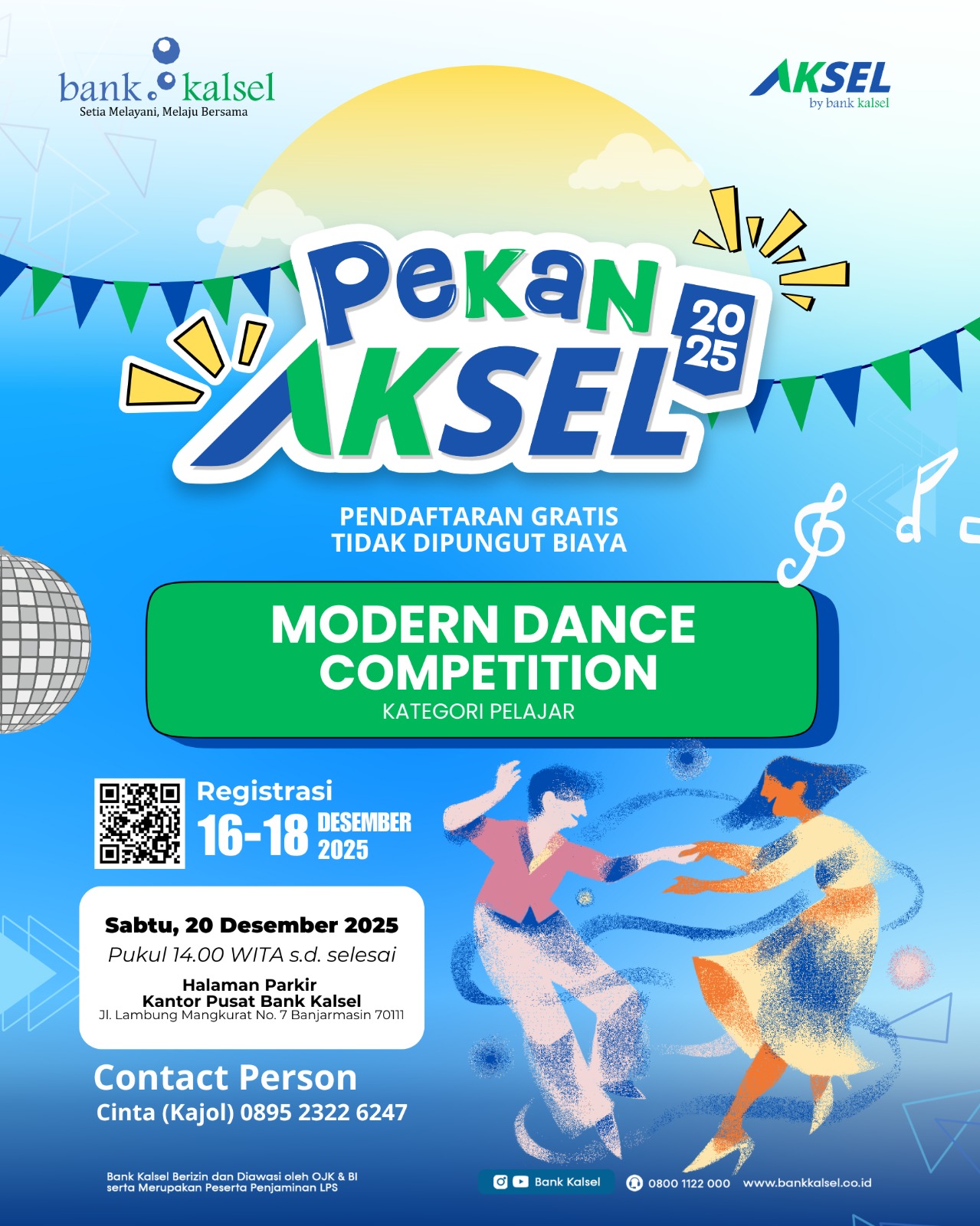 AKSEL:Kegiatan pekan AKSEL by Bank Kalsel yang digelar pada 19-21 Desember 2025.