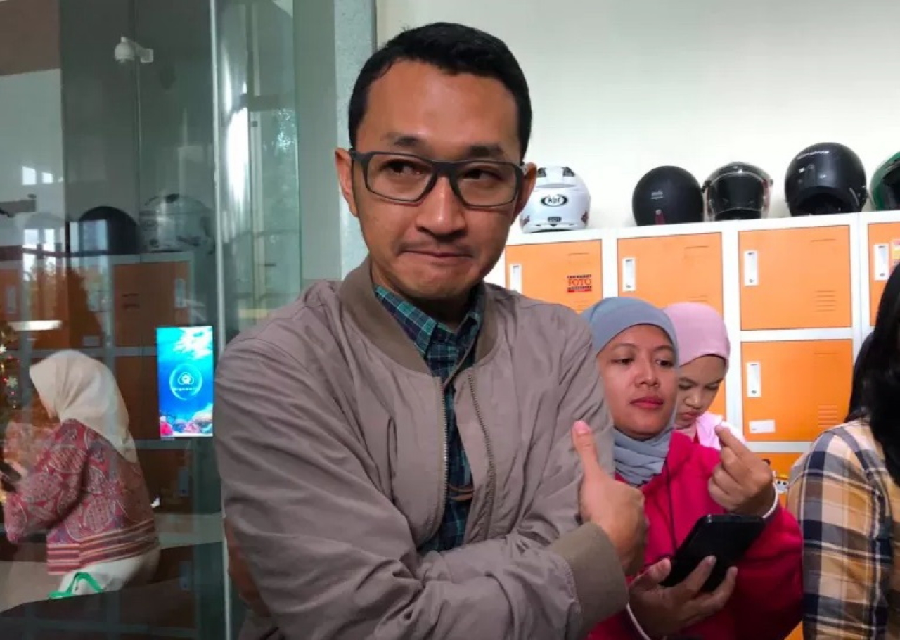 JUBIR: Juru Bicara KPK Budi Prasetyo menyampaikan keterangan kepada awak media terkait OTT yang dilakukan di wilayah Banten dan Jakarta.