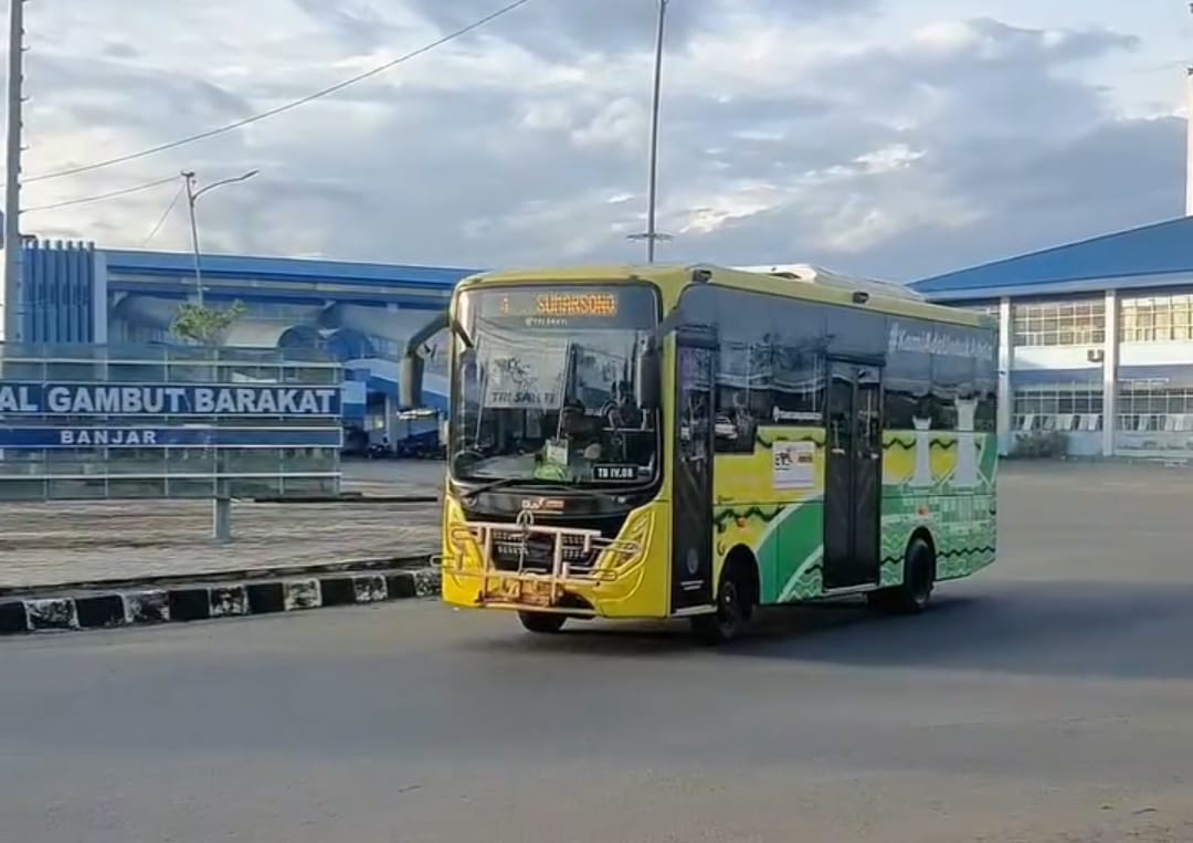 Bus Trans Banjarbakula atau biasa disebut Bus Tayo akan digratiskan selama enam hari di momen 5 Rajab