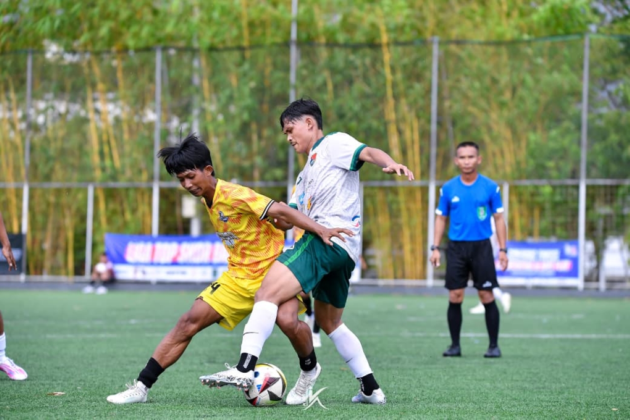 MENANG: Tim Barabai FC mengalahkan Banjar Union dengan skor 3-0. (Foto: Tim Media Barabai FC untuk Radar Banjarmasin).