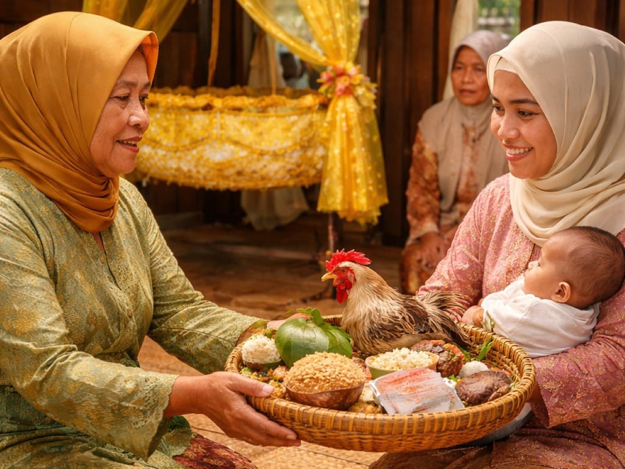BUDAYA: Prosesi bapalas bidan dalam tradisi masyarakat Banjar.