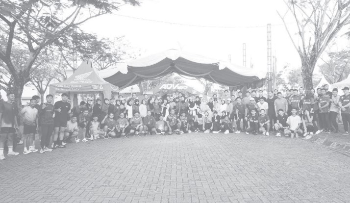 SEHAT: Kegiatan Fun Run Community yang digelar Trio Motor di Tanah Bumbu.